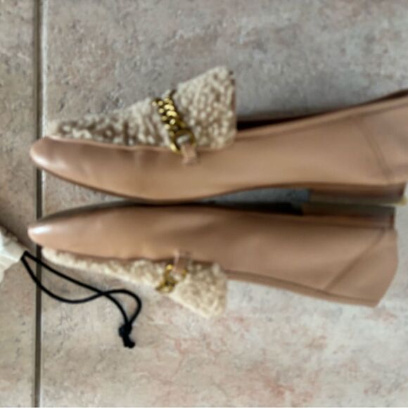 Coach Helena Chain Shearling Loafers fur shoes logo y2k handbag design flats - Picture 9 of 10